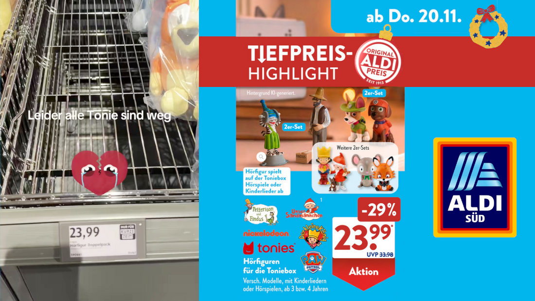 Aldi Süd: Tonies Hörfiguren-Doppelpack | Streit um Verkaufsstart 2025