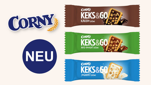 Corny Keks & Go: Drei knusprige neue Keks-Riegel für unterwegs