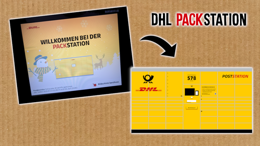 So sieht die DHL Packstation in der Weihnachtszeit aus!