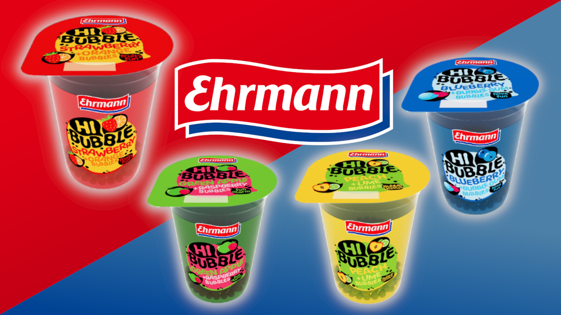 Ehrmann Hi Bubble Tea: Fruchtig erfrischend ab April 2024