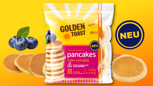 Golden Toast Pancakes als süßes Frühstück ab Februar 2024