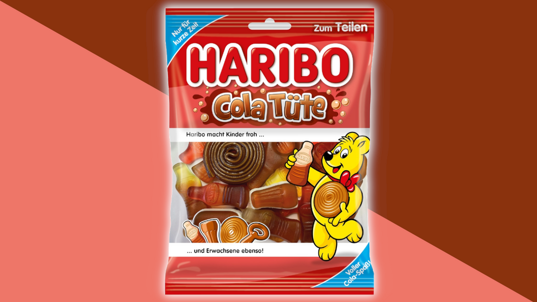 Haribo Cola Tüte voller köstlicher Cola-Fruchtgummis