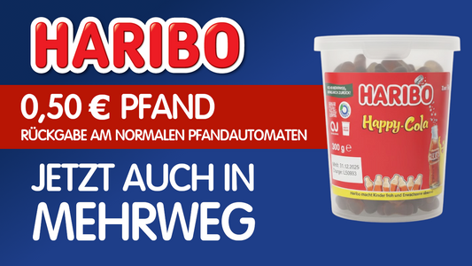 Haribo führt Pfand auf Plastikdosen ab August 2025 ein