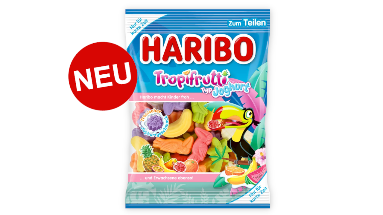 Haribo Tropifrutti Joghurt - Sommer Edition 2024 Haribo Tropifrutti Joghurt - Sommer Edition 2024