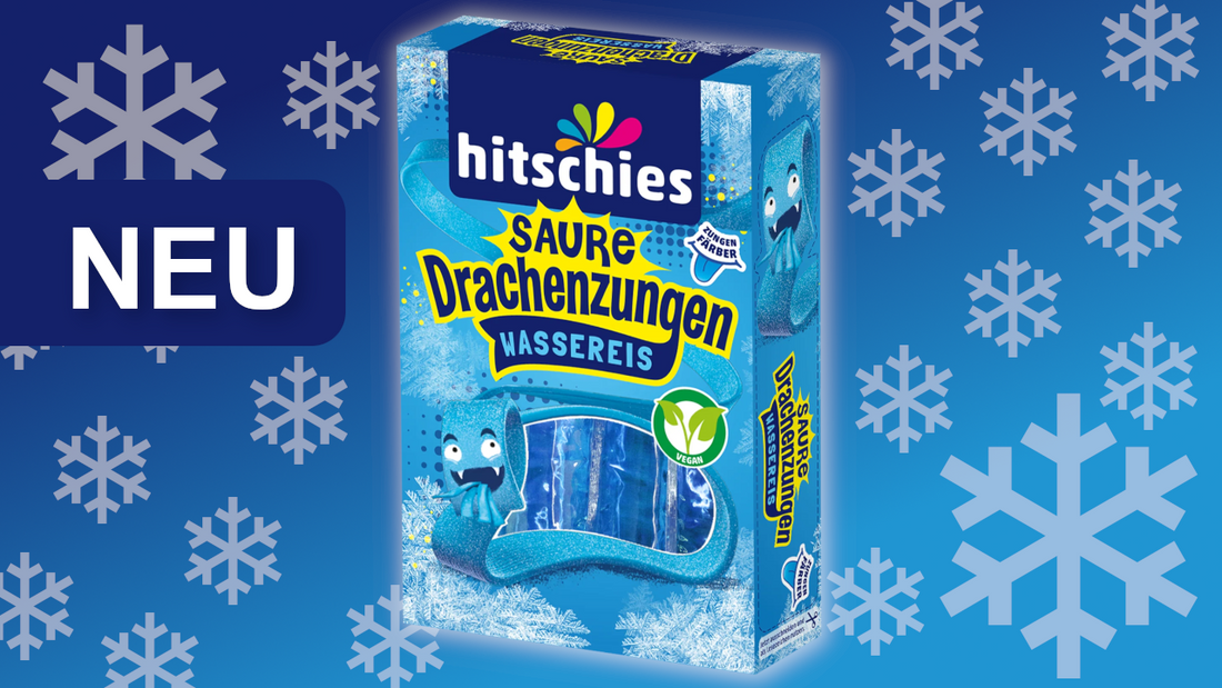 Hitschies Saure Drachenzungen Wassereis in Blau