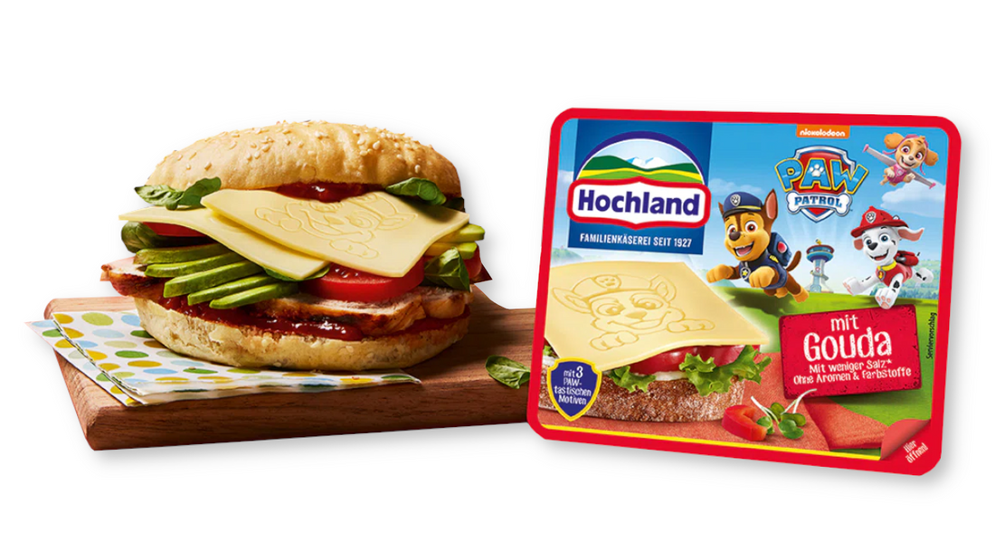 Hochland Paw Patrol Käsescheiben für Sandwich