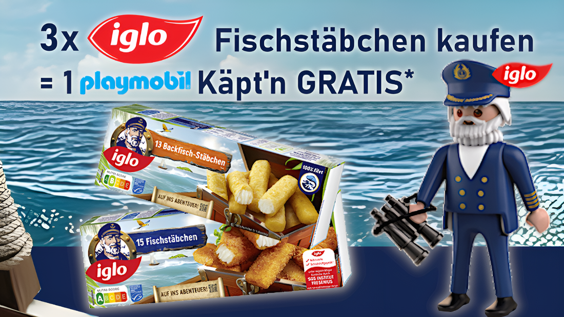 Iglo Aktion 2025: Gratis Playmobil-Käpt’n sichern