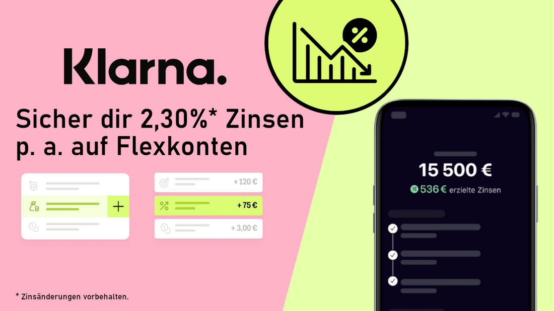 Warum sinken die Zinsen beim Klarna Flexkonto 2025? 