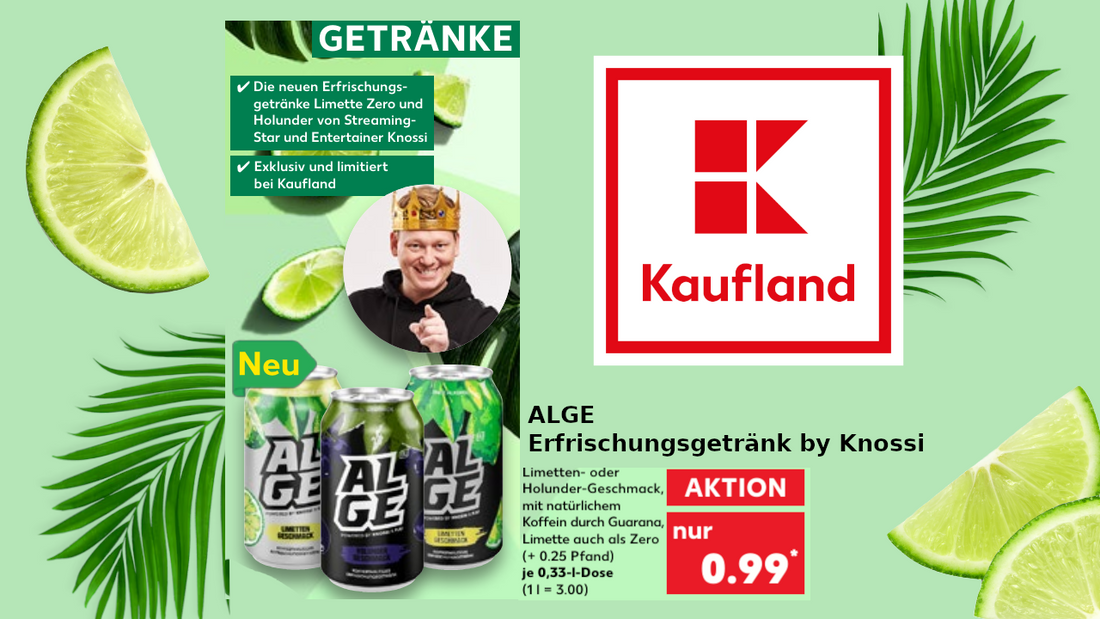 Kaufland Angebot: ALGE Erfrischungsgetränk Dose by Knossi