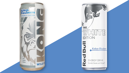 Kong Strong Energy Drink - Kokos-Blaubeere: Alternative zu Red Bull