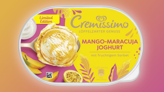Langnese Cremissimo Mango Maracuja Joghurt Sommer-Genuss 2024