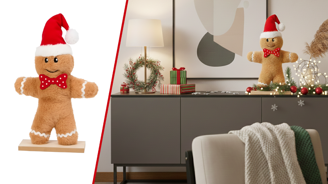 Süßer Lebkuchenmann Figur 30cm Weihnachtsdeko für Ihr Zuhause