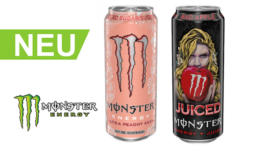 Monster Energy zwei neue Sorten: Ultra Peachy & Bad Apple