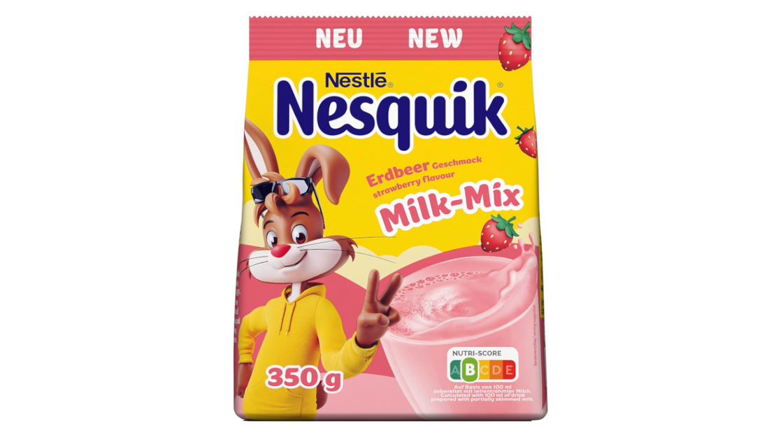 Nestlé: Nesquik Erdbeer Geschmack Getränkepulver Milchgetränk