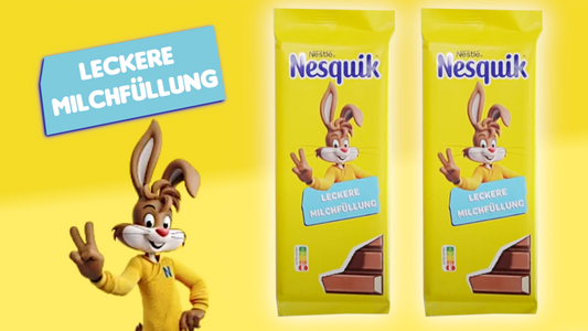 Nestle Nesquik Kakaopulver jetzt auch als Schokoladentafel