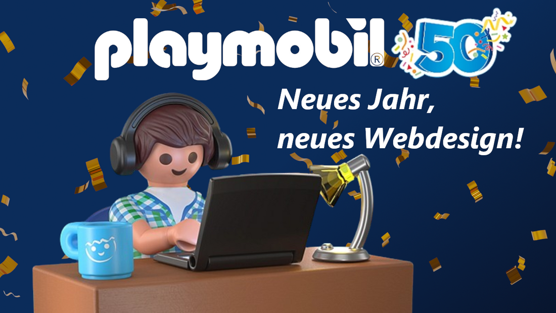 Playmobil präsentiert die Webseite im neuen Design für 2024