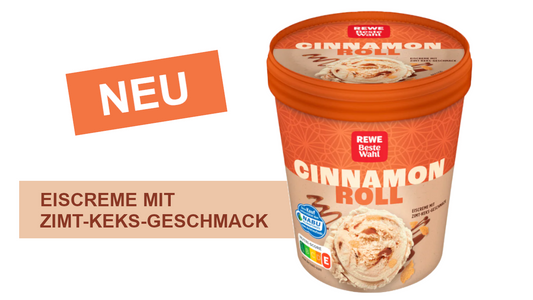 Cinnamon Roll Eiscreme Becher von REWE Beste Wahl