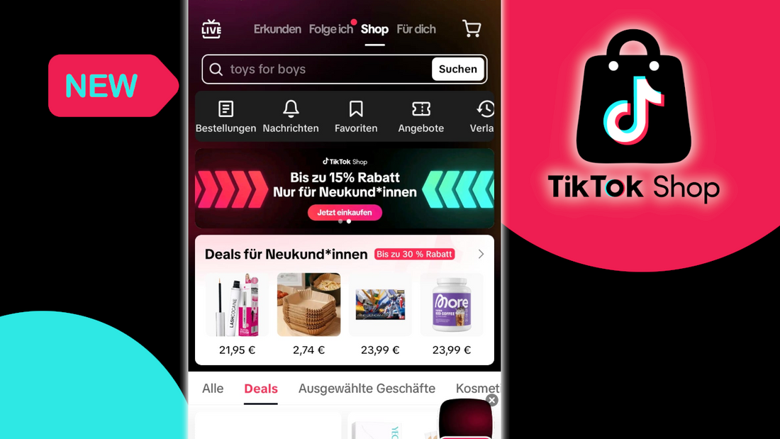TikTok startet Shopping-Tab in Deutschland 
