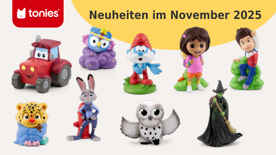 Tonies Neuheiten November 2025: Neue Figuren und Zubehör