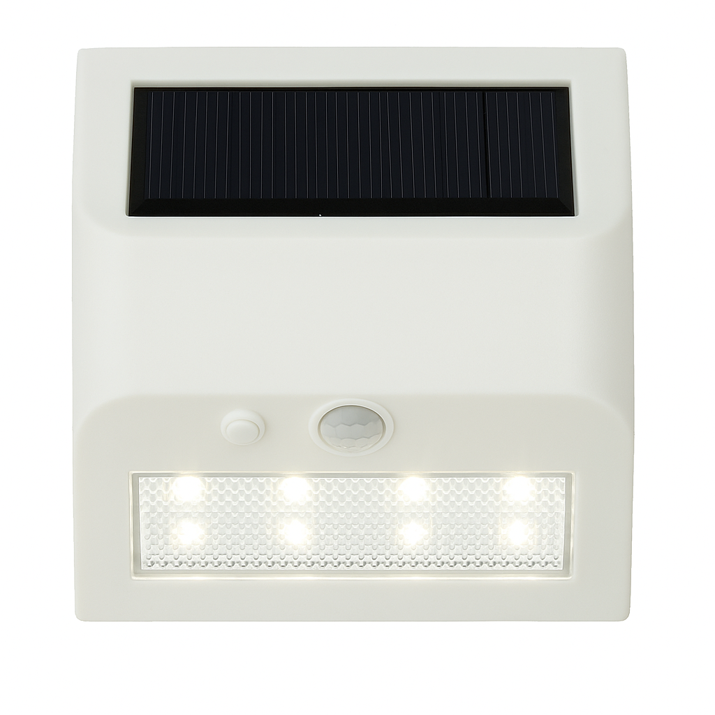 Casalux LED Solar Wandleuchte Außen Bewegungsmelder IP44 Kaltweiß Lampe