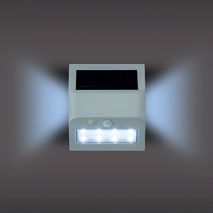 Casalux LED Solar Wandleuchte Außen Bewegungsmelder IP44 Kaltweiß Lampe
