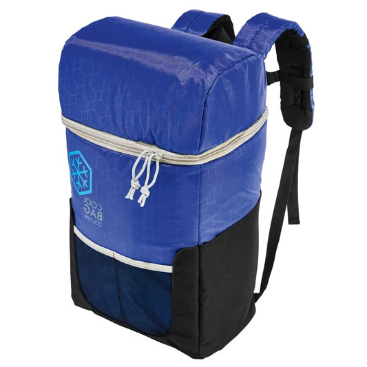 Großer Kühlrucksack Kühltasche Blau 20L Campingtasche Picknick Isoliertasche
