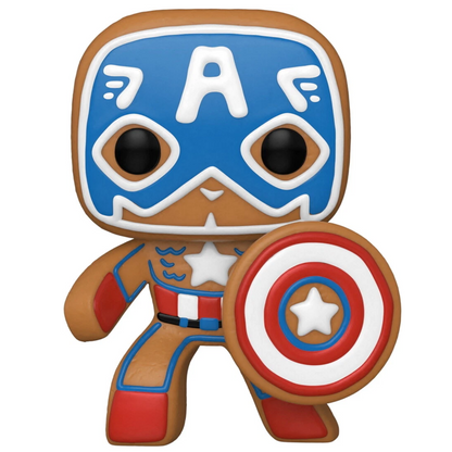 Funko POP! #933 - Marvel: Captain America als Lebkuchen - Weihnachtsgeschenk