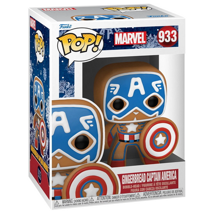 Funko POP! #933 - Marvel: Captain America als Lebkuchen - Weihnachtsgeschenk