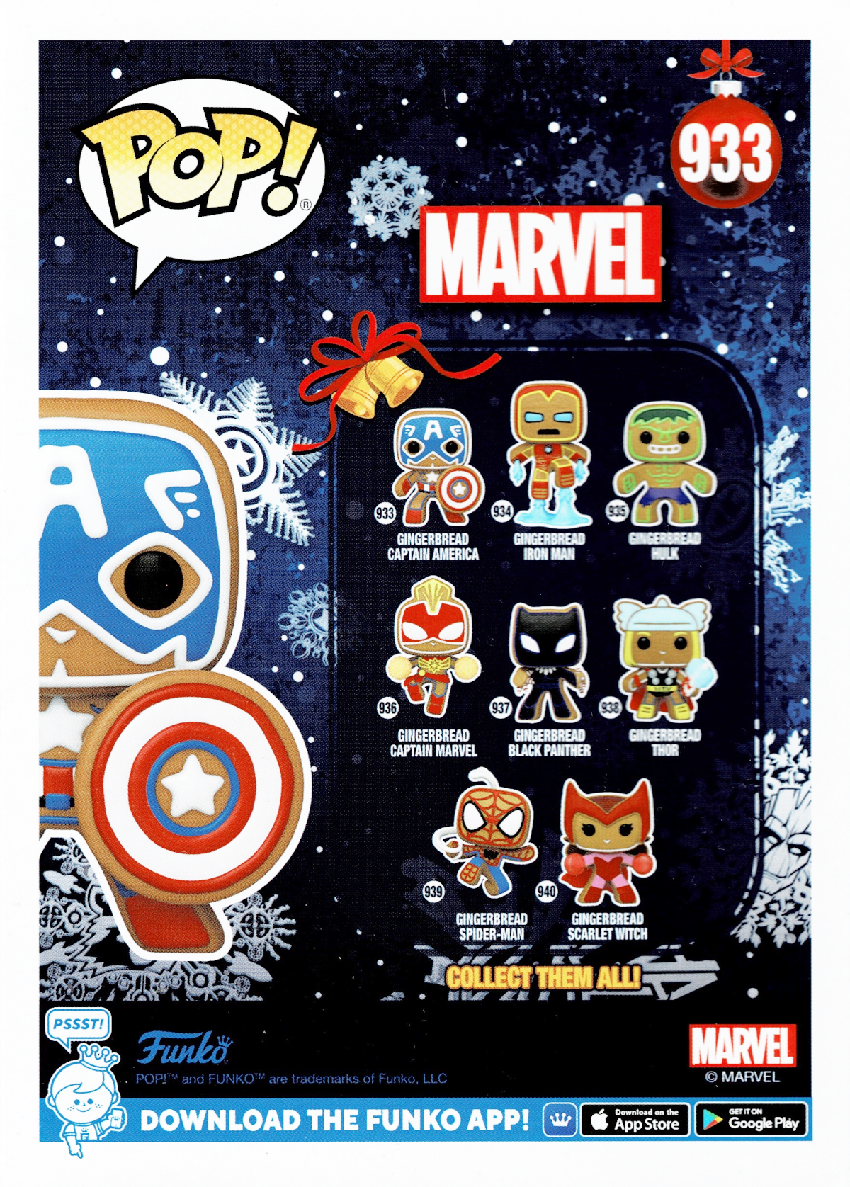 Funko POP! #933 - Marvel: Captain America als Lebkuchen - Weihnachtsgeschenk