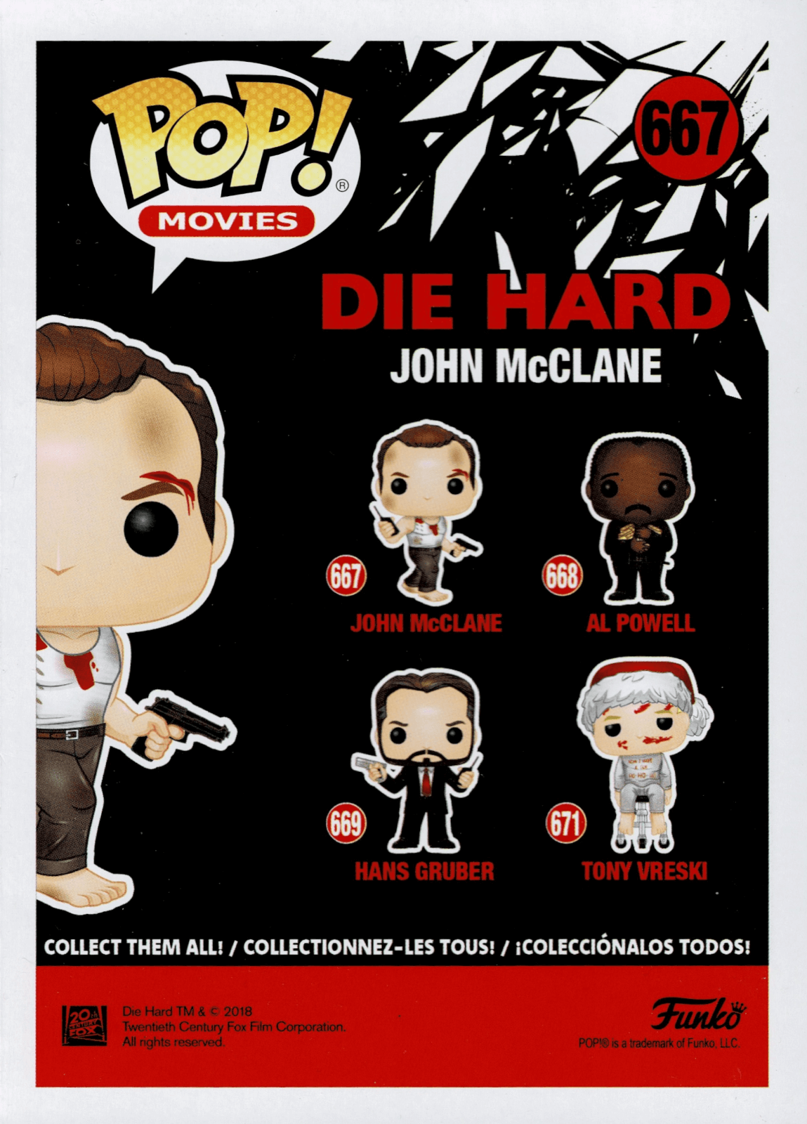 Funko POP! Movies #667 - John McClane Die Hard Stirb Langsam Bruce Willis