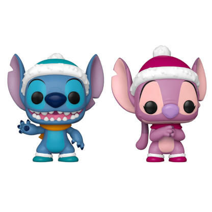 Funko POP! - 2 Pack - Stitch und Angel Weihnachts Special Edition