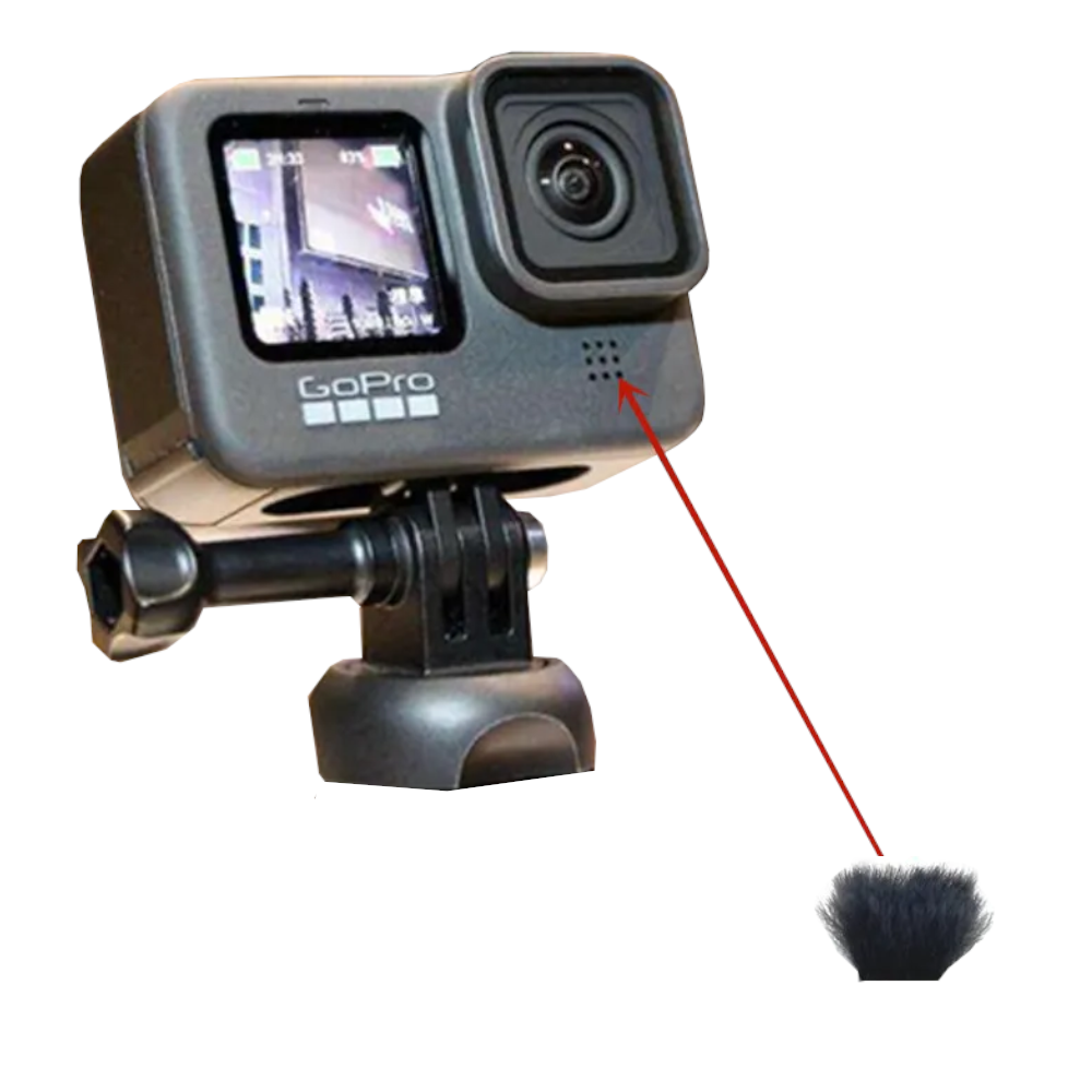 Mikrofon Windschutz für GoPro Hero Windgeräusche Rauschminderung Filter