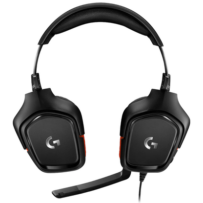 Logitech G332 Gaming-Headset Rot Kabel 3.5mm Klinke für PC/Mac/Xbox One/PS5