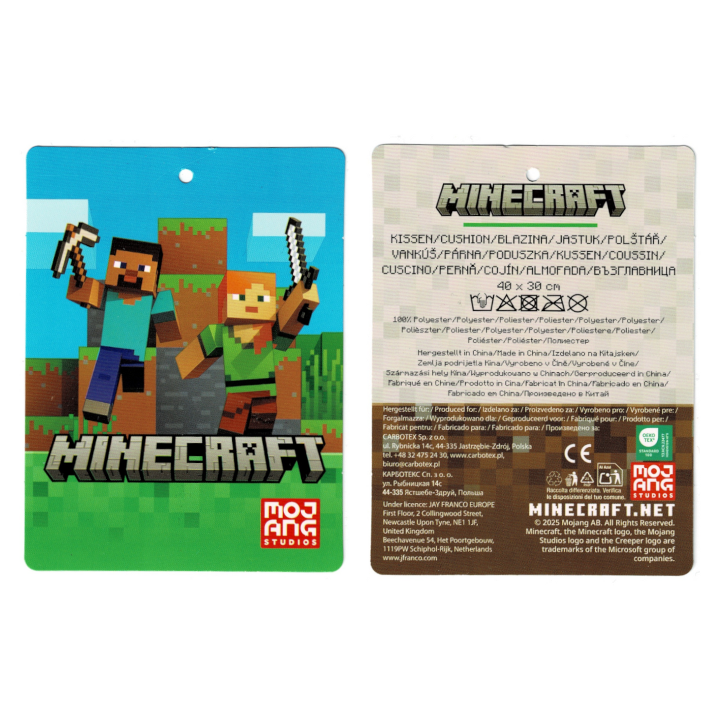 Minecraft Creeper Kissen 3D Plüschtier Stofftier 40x30cm Deko Geschenk