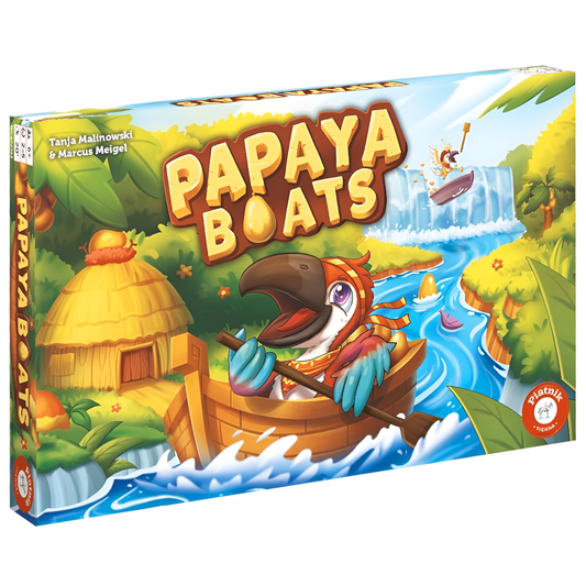 Piatnik Papaya Boats Gesellschaftsspiel Brettspiel Kinderspiel Legespiel