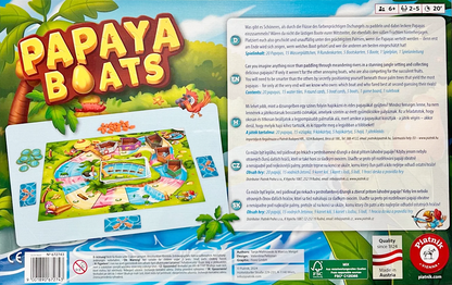 Piatnik Papaya Boats Gesellschaftsspiel Brettspiel Kinderspiel Legespiel