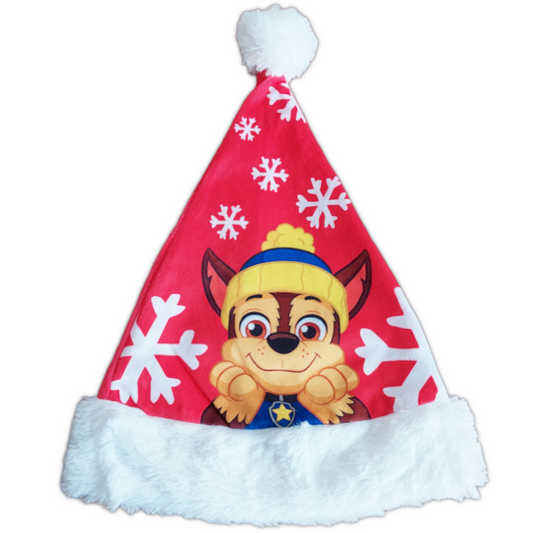 Paw Patrol Chase Polizeihund Weihnachtsmütze für Kinder