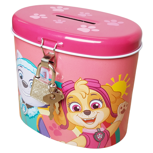 Paw Patrol Spardose Rosa Mädchen Kinder Skye Everest Geschenk Sparbüchse