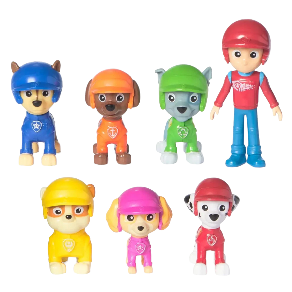 Paw Patrol Rescue Wheels - 7 Hundefiguren Geschenkset Spielzeug ab 3 Jahren