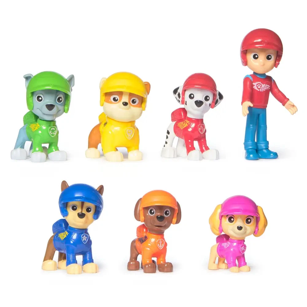 Paw Patrol Rescue Wheels - 7 Hundefiguren Geschenkset Spielzeug ab 3 Jahren