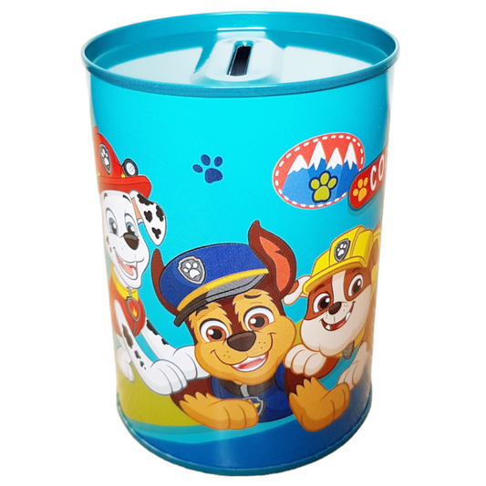Paw Patrol Spardose Türkis Kinder Marshall Chase Rubble Geschenk Sparbüchse