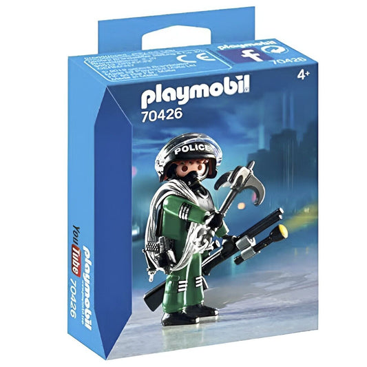 Playmobil 70426 - SEK Polizist mit Gewehr, Wurfanker - SWAT Police