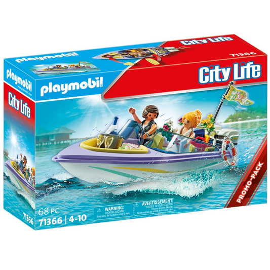 Playmobil 71366 - City Life - Hochzeitsreise mit Motorboot Flitterwochen