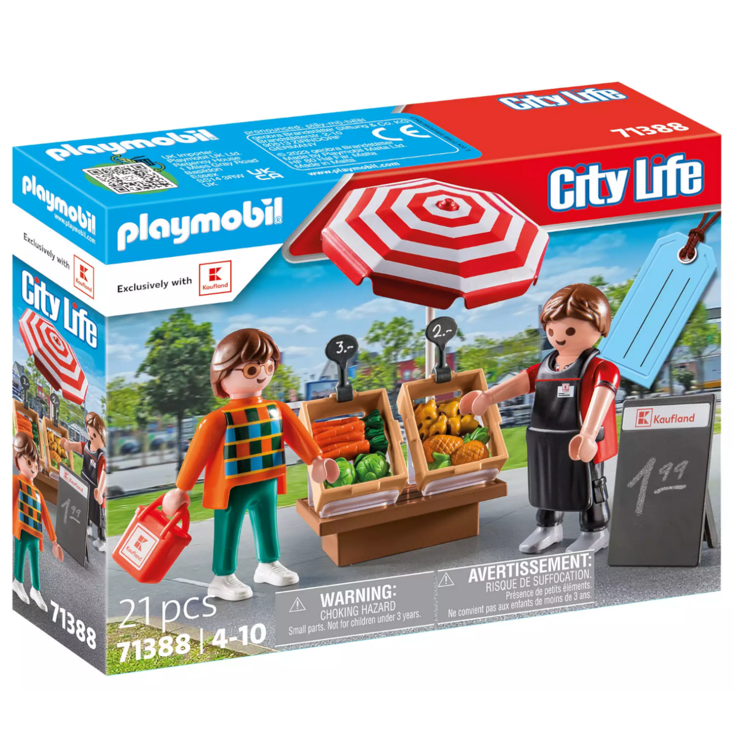 Playmobil 71388 - City Life - Kaufland Gemüsestand Supermarkt Zubehör
