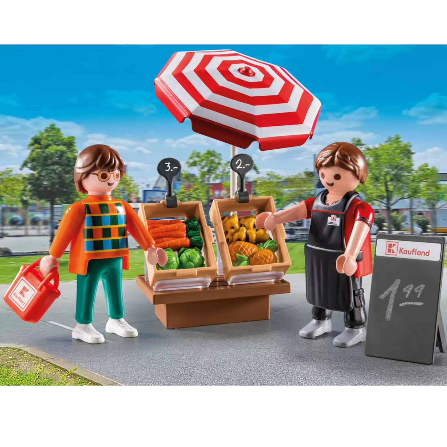 Playmobil 71388 - City Life - Kaufland Gemüsestand Supermarkt Zubehör