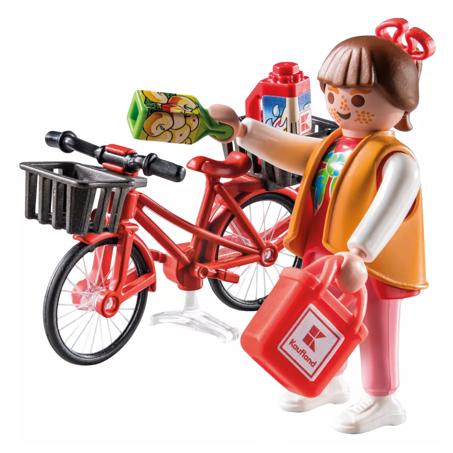 Playmobil 71390 - City Life - Kaufland Fahrrad Einkäuferin Supermarkt