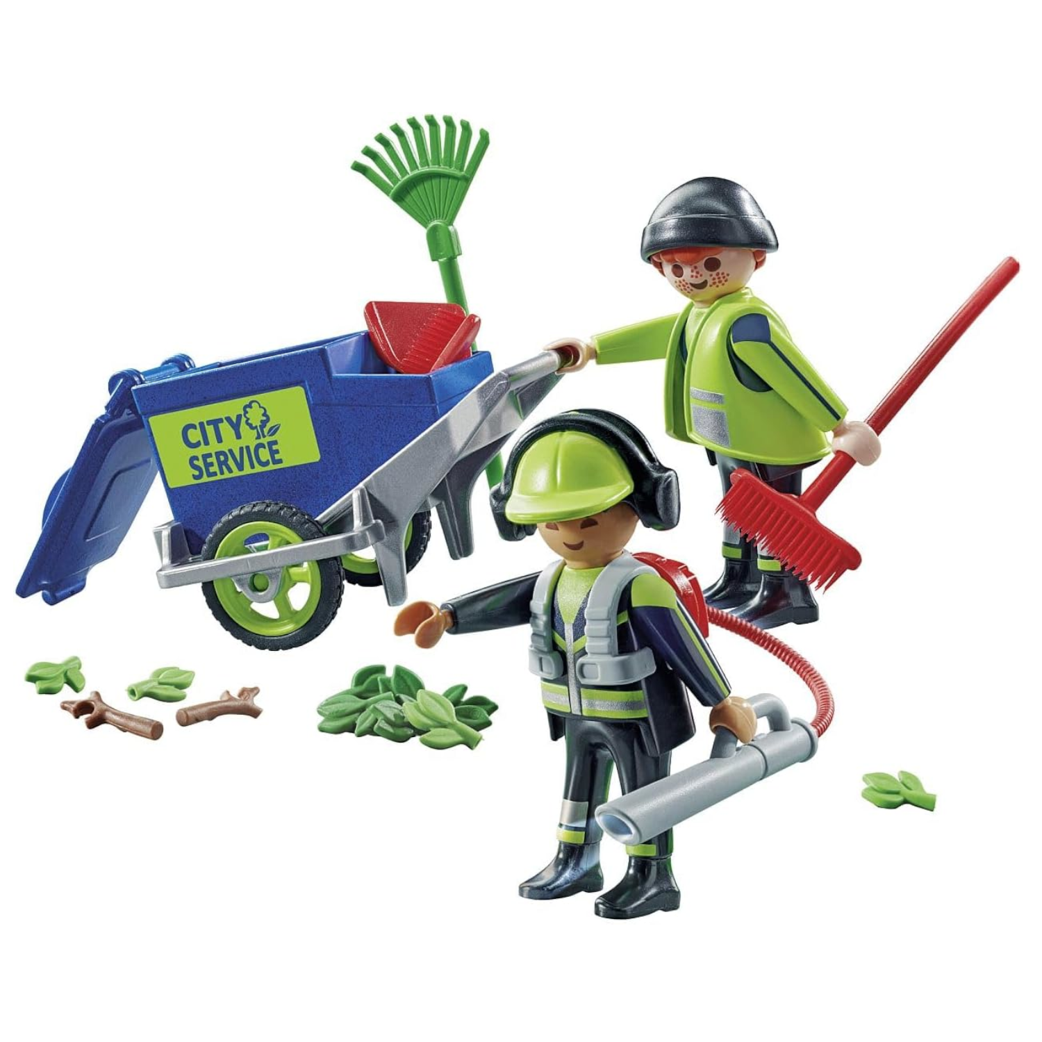 Playmobil 71434 - City Action - Stadtreinigung Müllabfuhr Laubbläser
