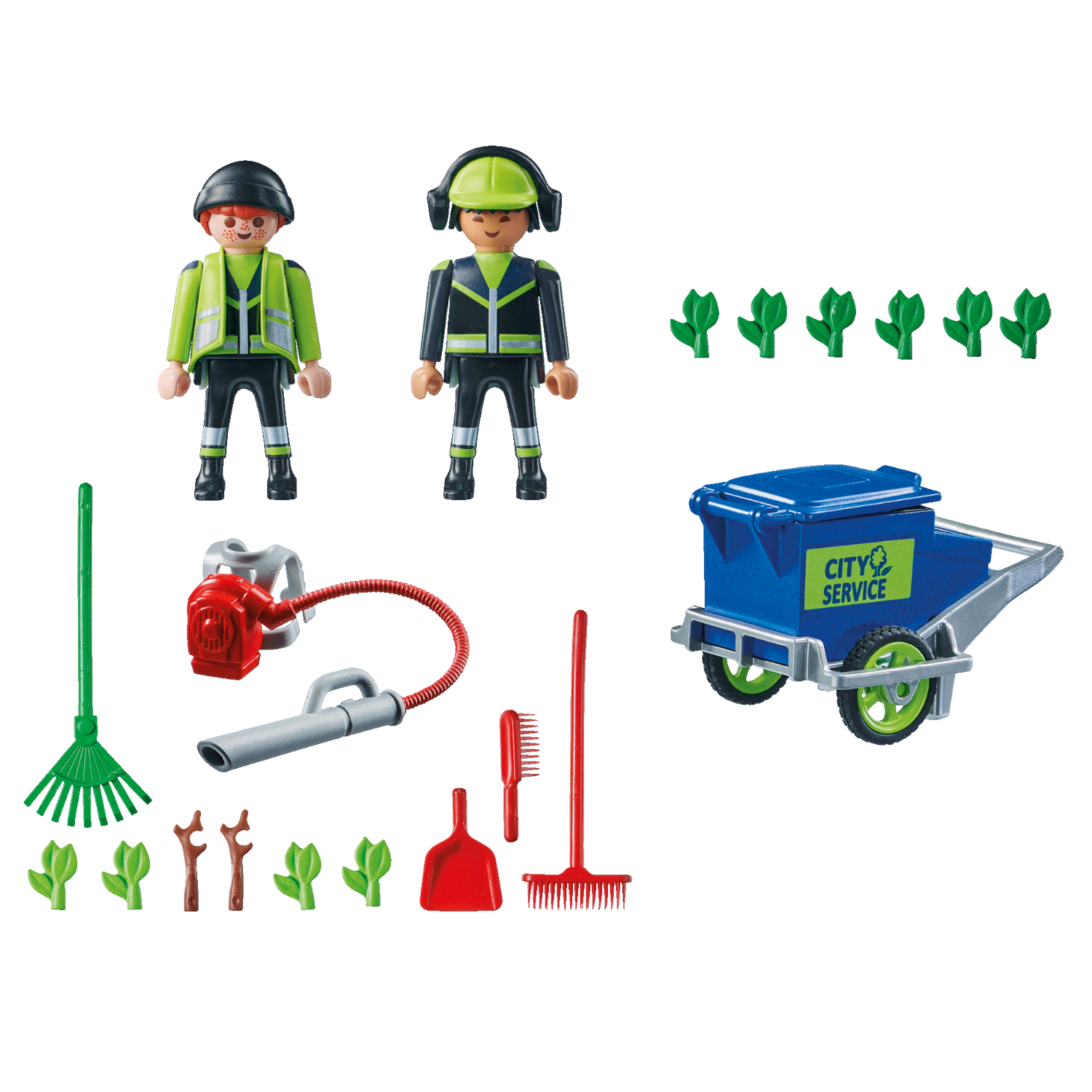 Playmobil 71434 - City Action - Stadtreinigung Müllabfuhr Laubbläser