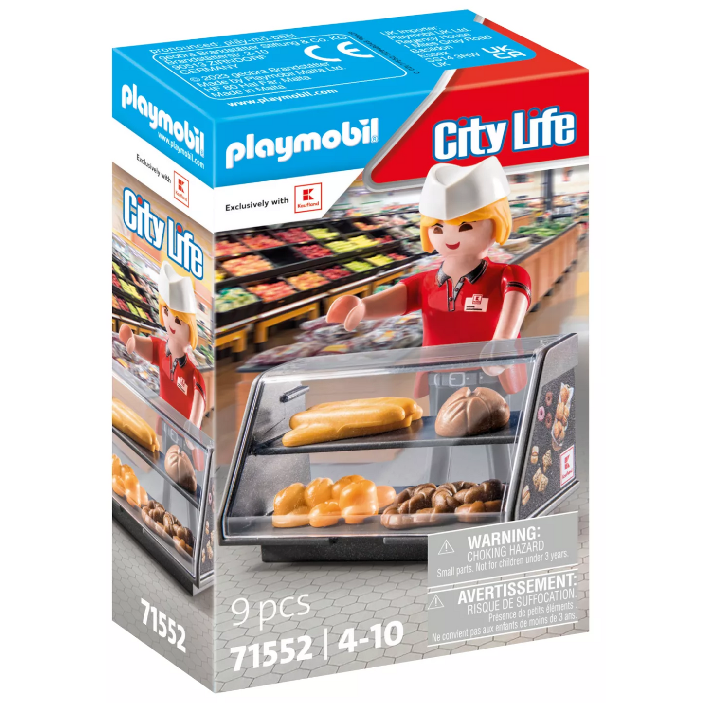 Playmobil 71552 - City Life - Kaufland Brotverkäuferin Bäckerei Theke Supermarkt