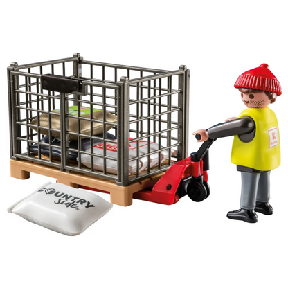 Playmobil 71389 - Kaufland Hubwagen mit Gitterbox - Supermarkt Zubehör